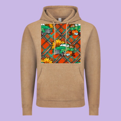 Fall Truck Vintage Hoodie Designed By Nancycooperartshop