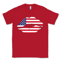 Red American lip Classic Tee - Bettercallsaul