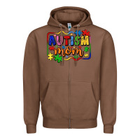 Chestnut autism mom Zipper Hoodie - LillyAllenDesigns