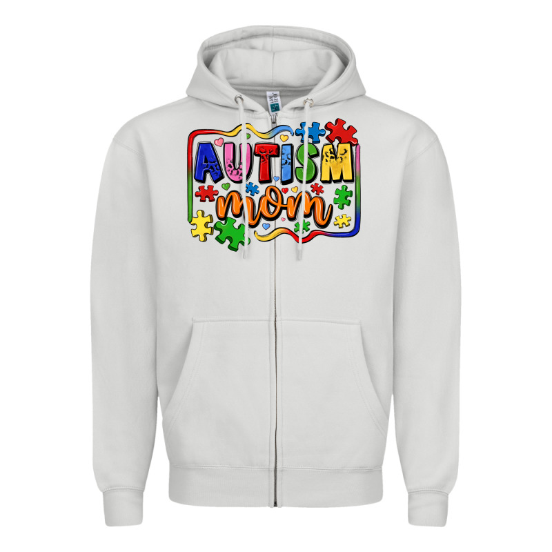 Autism Mom Zipper Hoodie by LillyAllenDesigns | Teevron