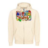 Sandshell autism mom Zipper Hoodie - LillyAllenDesigns