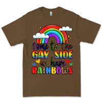 Cacao come to the gay side we have rainbows Premium Tee - LillyAllenDesigns