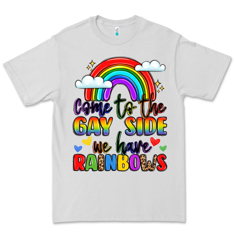 Come To The Gay Side We Have Rainbows Premium Tee by LillyAllenDesigns | Teevron