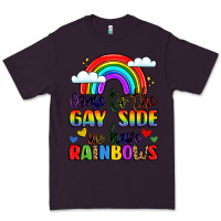 Plum come to the gay side we have rainbows Premium Tee - LillyAllenDesigns