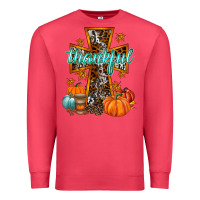 Cardinal thankful cross Premium Sweatshirt - RacoonDesign
