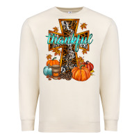 Sandshell thankful cross Premium Sweatshirt - RacoonDesign
