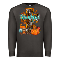 Smoke thankful cross Premium Sweatshirt - RacoonDesign