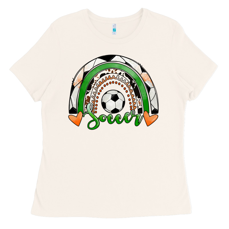 Soccer Rainbow Ladies Tee by RanaPortraitStore | Teevron