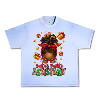 Grape Ice santa's favorite assistant afro messy bun Urban Heavy Tee - texasbilliewilder