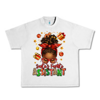 Lunar Rock santa's favorite assistant afro messy bun Urban Heavy Tee - texasbilliewilder