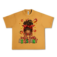 Peanut Butter santa's favorite assistant afro messy bun Urban Heavy Tee - texasbilliewilder
