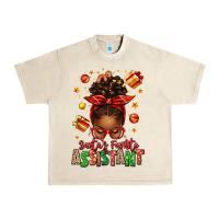 Sandshell santa's favorite assistant afro messy bun Urban Heavy Tee - texasbilliewilder