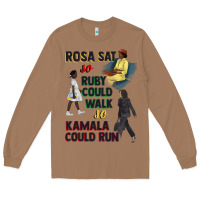 Toasted Coconut rosa sat so ruby could walk so kamala could run juneteenth Long Sleeve Tee - CowGirlArtShop