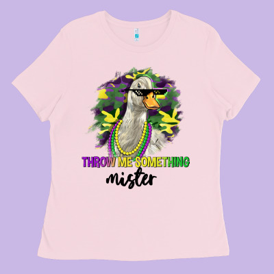 Throw Me Something Mister Ladies Tee Designed By Lillyallendesigns