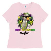 Bubblegum Pink throw me something mister Ladies Tee - LillyAllenDesigns