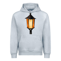 Heather Grey street lamp Urban Hoodie - BarkalooDesign
