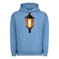 Pigment Pebble Blue street lamp Urban Hoodie - BarkalooDesign