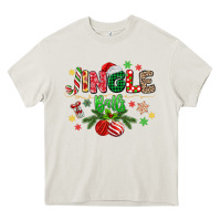 Cream jingle balls Heavy Core Tee - MaliasSmallBusiness