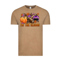 Vintage Coffee Tis' the season Football purple helmet Vintage Tee - NancyCooperArtShop