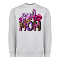 Heather Grey Cool mom Mother's Day Heavyweight Sweatshirt - FaDigitalArtStudio