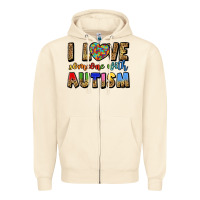 Sandshell i love someone with autism Zipper Hoodie - LillyAllenDesigns