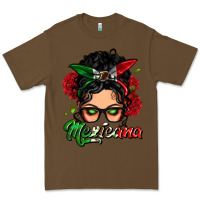 Cacao mexicana woman messy bun Premium Tee - LillyAllenDesigns