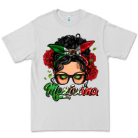 Dove Grey mexicana woman messy bun Premium Tee - LillyAllenDesigns