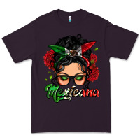 Plum mexicana woman messy bun Premium Tee - LillyAllenDesigns