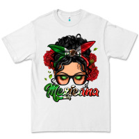 White mexicana woman messy bun Premium Tee - LillyAllenDesigns