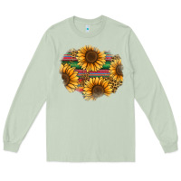 Matcha sunflower leopard serape patch Long Sleeve Tee - Jasminsmagicworld