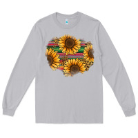 Moon Dust sunflower leopard serape patch Long Sleeve Tee - Jasminsmagicworld