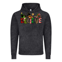 Vintage Black christmas believe Vintage Hoodie - texasbilliewilder