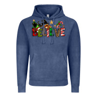 Vintage Denim christmas believe Vintage Hoodie - texasbilliewilder