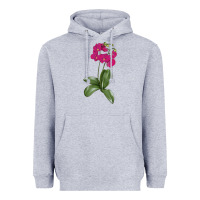 Heather Grey Moth Orchid Heavyweight Hoodie - LillyAllenDesigns