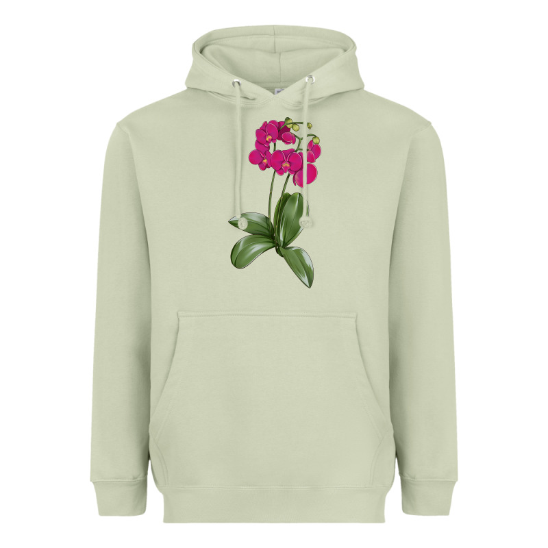 Moth Orchid Heavyweight Hoodie by LillyAllenDesigns | Teevron