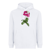 White Moth Orchid Heavyweight Hoodie - LillyAllenDesigns