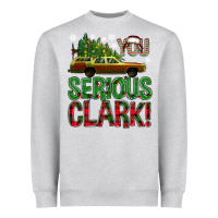 Heather Grey you serious clark with vacation car bbs Heavyweight Sweatshirt - BundleAndBundleShop