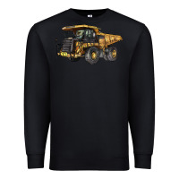 Black Mining Truck Premium Sweatshirt - LillyAllenDesigns