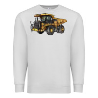 Dove Grey Mining Truck Premium Sweatshirt - LillyAllenDesigns