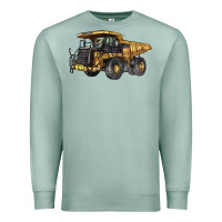 Seafoam Mining Truck Premium Sweatshirt - LillyAllenDesigns