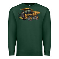 Sports Green Mining Truck Premium Sweatshirt - LillyAllenDesigns