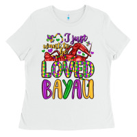 White i just want to be loved bayau Ladies Tee - LillyAllenDesigns