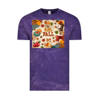 Cloud Purple Hello Fall Vintage Tee - texasbilliewilder