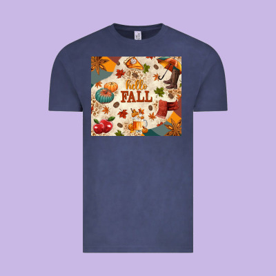 Hello Fall Vintage Tee Designed By Texasbilliewilder