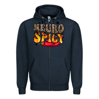 Navy neuro spicy neurodivergence Zipper Hoodie - LillyAllenDesigns