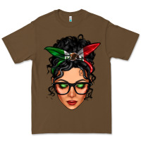 Cacao mexican latina girl messy bun Premium Tee - LillyAllenDesigns