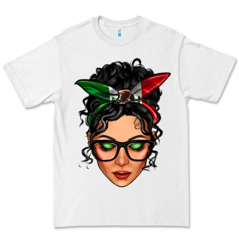 Mexican Latina Girl Messy Bun Premium Tee by LillyAllenDesigns | Teevron