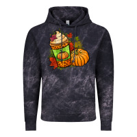 Cloud Black Fall pumpkin coffee Vintage Hoodie - NancyCooperArtShop