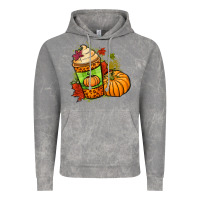 Cloud Rock Fall pumpkin coffee Vintage Hoodie - NancyCooperArtShop
