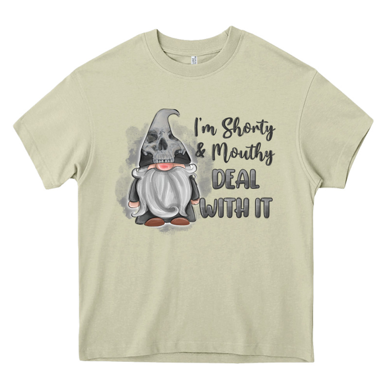 Im Shorty Mouthy Deal With It Gnome Heavy Core Tee by MaliasSmallBusiness | Teevron